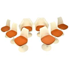 Set of Eight Eero Saarinen Tulip Chairs by Knoll