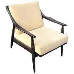 Paul Laszlo Ebonized Lounge Chair