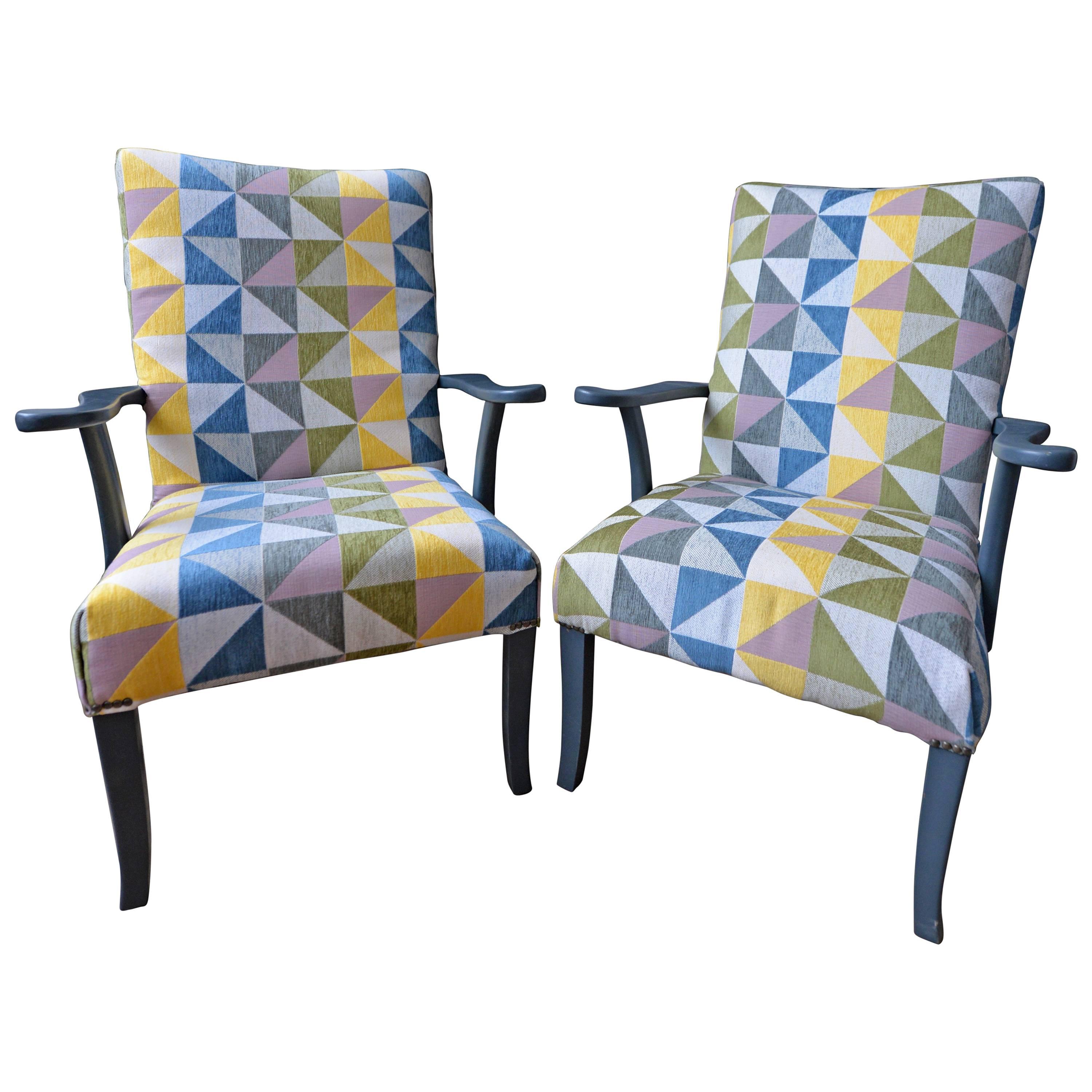 1960s British Reupholstered Lounge Chairs by Parker Knoll