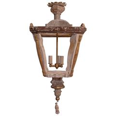 19th Century Italian Painted and Gilded Lantern
