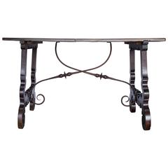 Early 19th Century Spanish Influenced Walnut Refectory Table