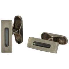 Sterling Silver Cufflinks by Danish Silversmith Hans Hansen 5