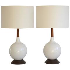 Vintage Pair of Mid Century Table Lamps