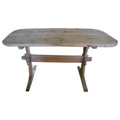 Antique 18th Century Swedish Trestle Farm Table