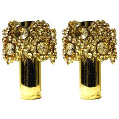 Nice pair of small lamps by Gaetano Sciolari, Italy 1960