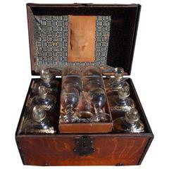 English Oak Liquor Bottle Traveling Case, Circa 1780 11