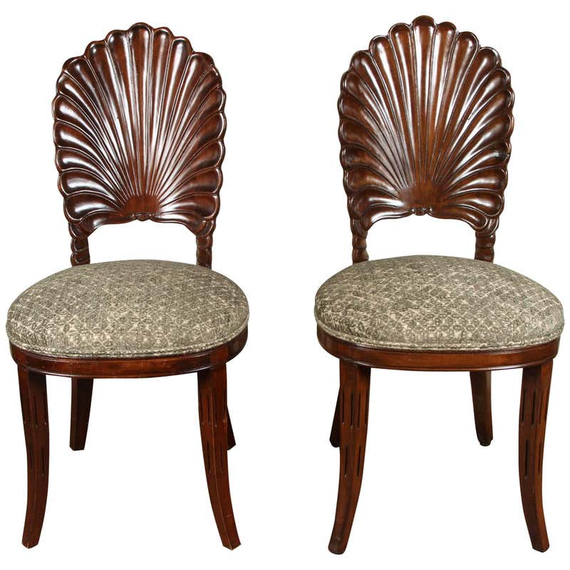 Carved Shell Back Chairs at 1stDibs | antique shell back chair, shell ...