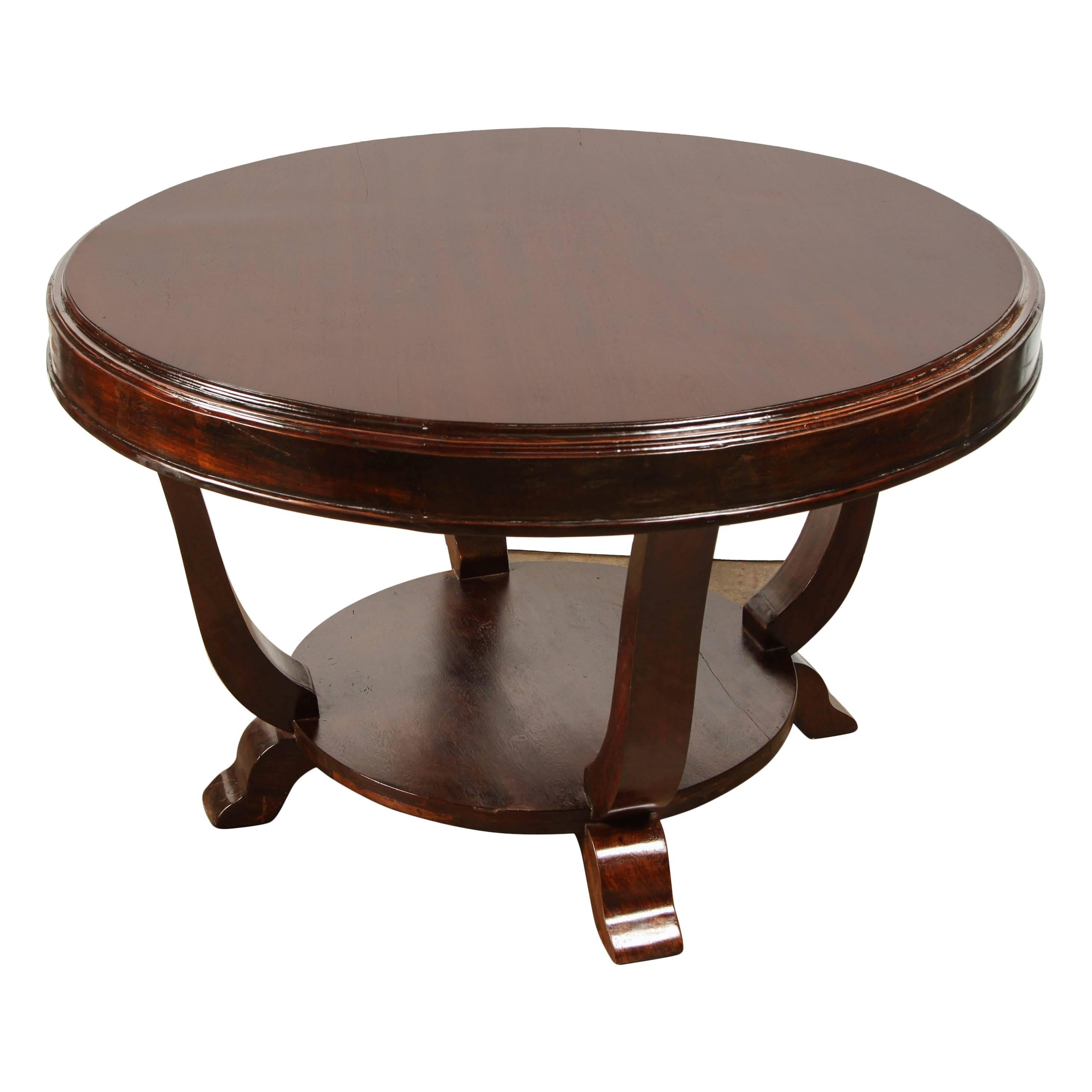 Rosewood Art Deco Center Table For Sale