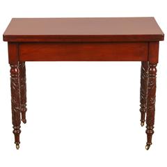 19th Century New Orleans Mahogany Card Table 8