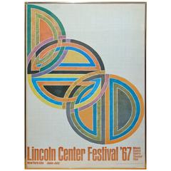 Frank Stella Poster, 1967 Lincoln Center Festival