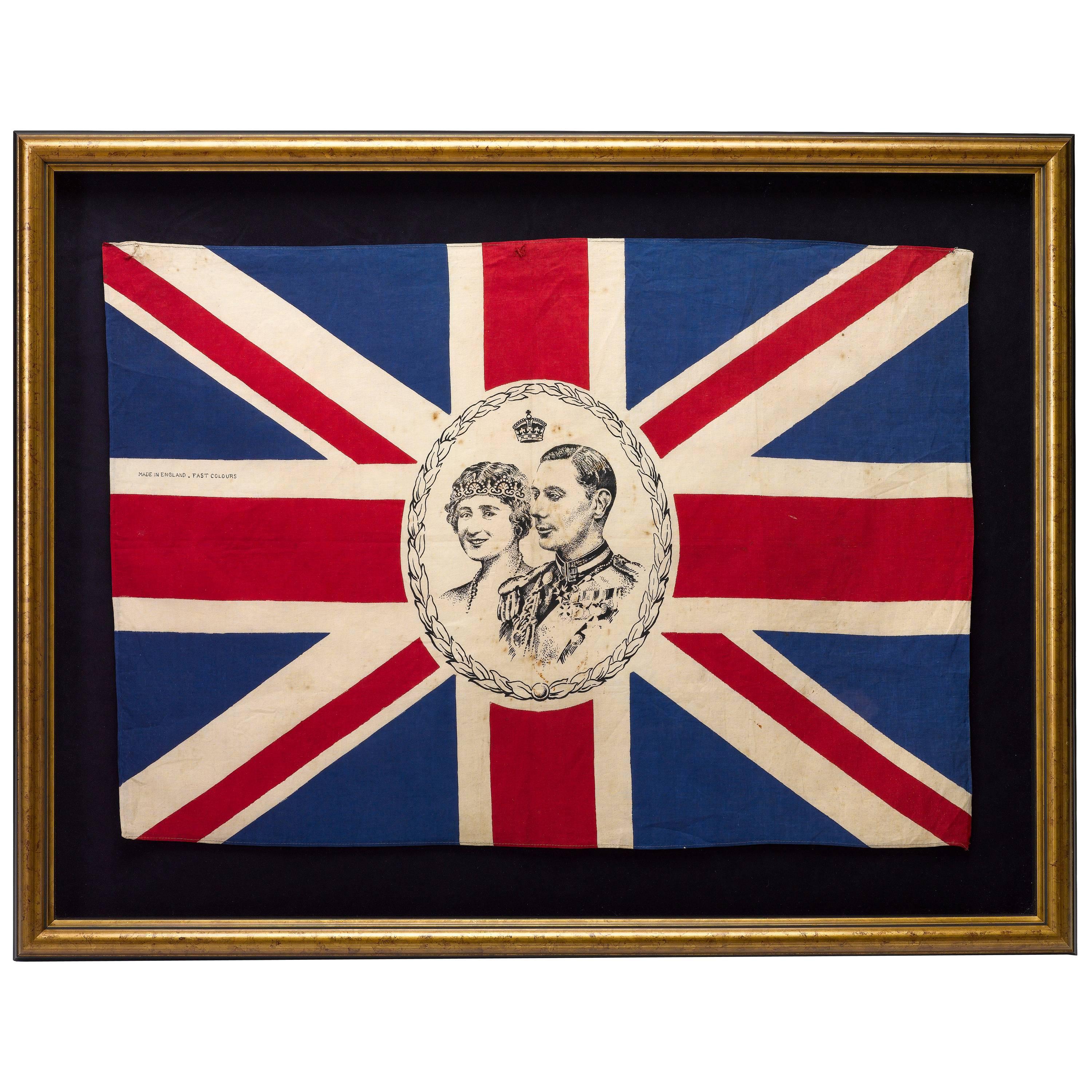 King George VI and Queen Mother Coronation Flag, circa 1936