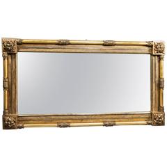 Large Regency Giltwood Overmantel Mirror