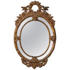 French Louis XV Style Giltwood Mirror