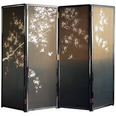 Japanese Embroidered Screen