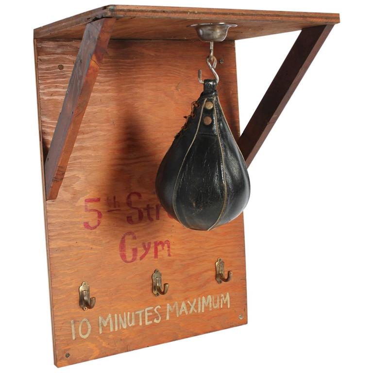 Vintage Boxing Gym Coat Rack at 1stdibs