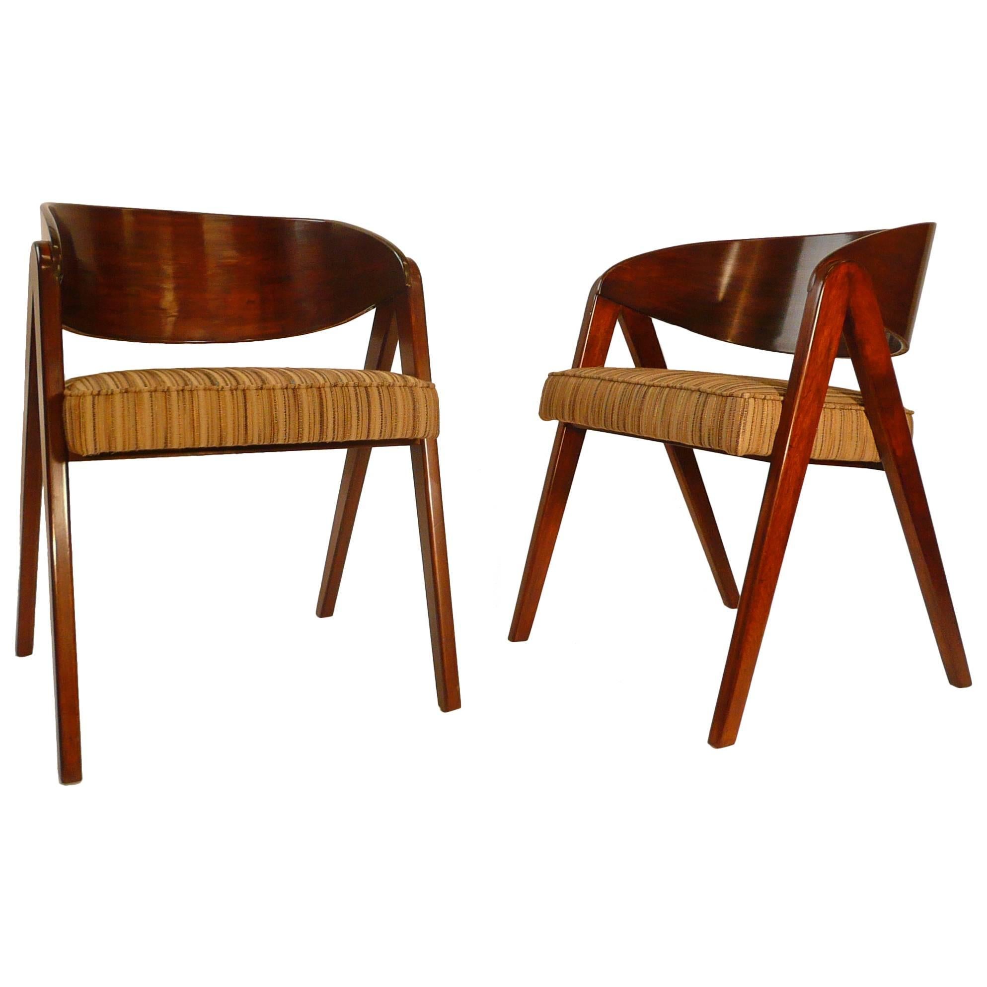 Pair of Allan Gould for Herman Miller Compass Chairs