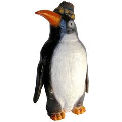 Dapper Penguin with Turban Sculpture