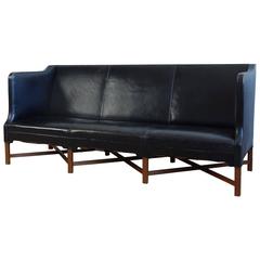 Kaare Klint Three-Person Sofa, Original Leather