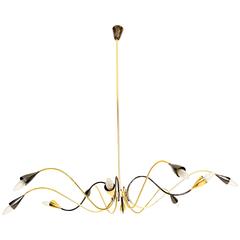 Sculptural Sputnik Italian Chandelier 7