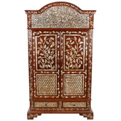 Colonial Rosewood Cabinet with Mother-of-Pearl