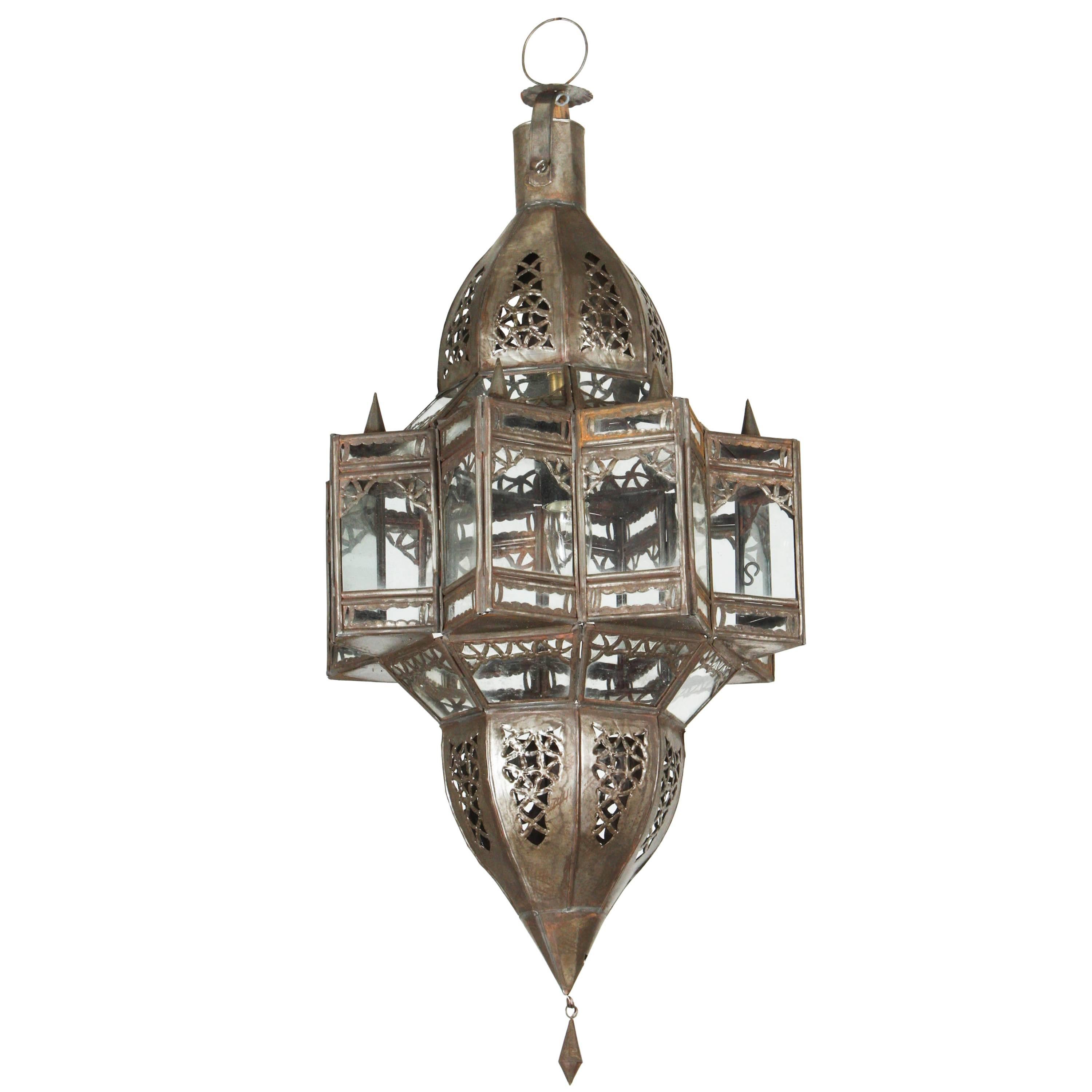 Moroccan Moorish Glass Star Shape Lantern