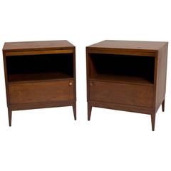 Pair of Walnut Night Stands by Paul McCobb