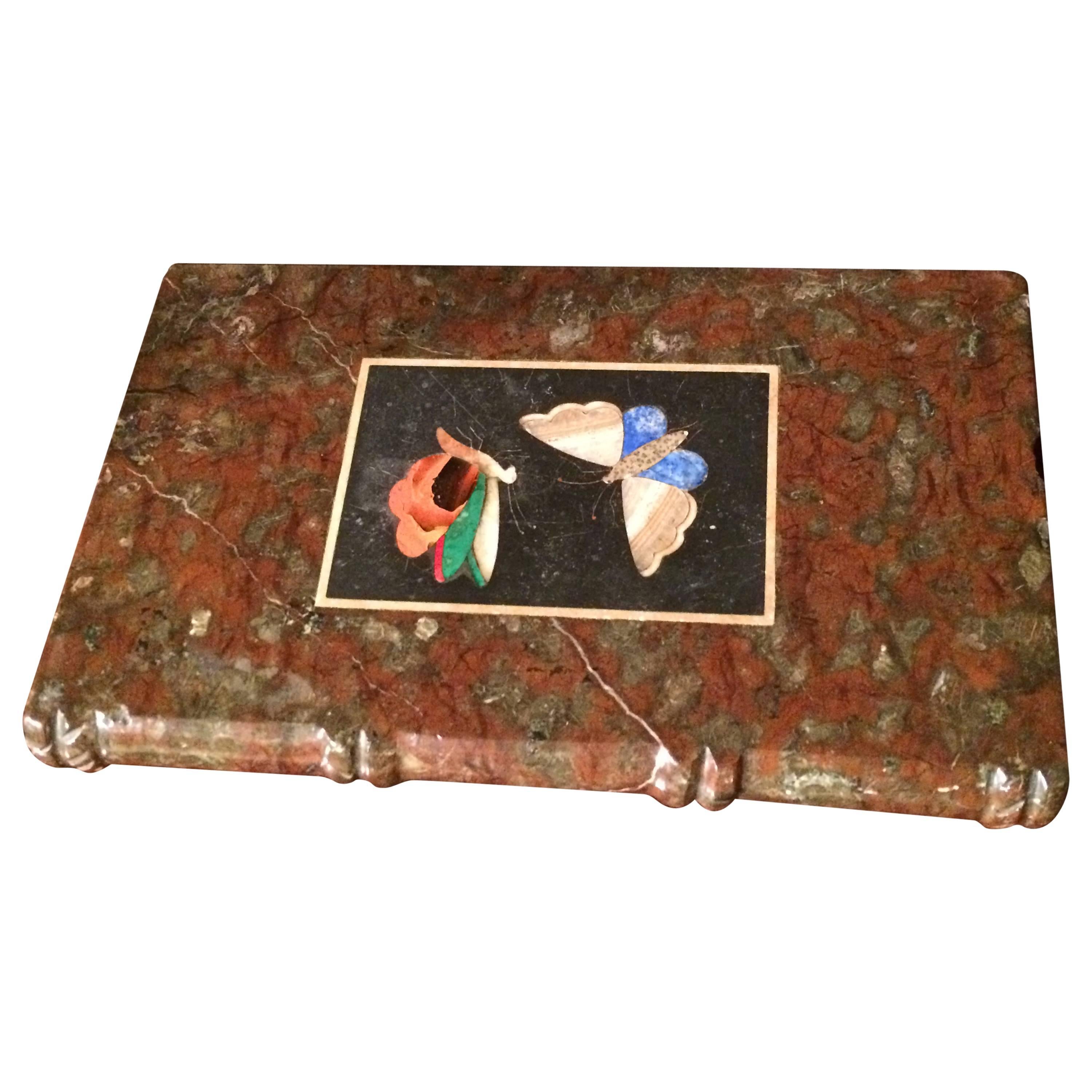 Pietra Dura Butterfly Paperweight