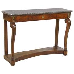 Charles X Mahogany Console