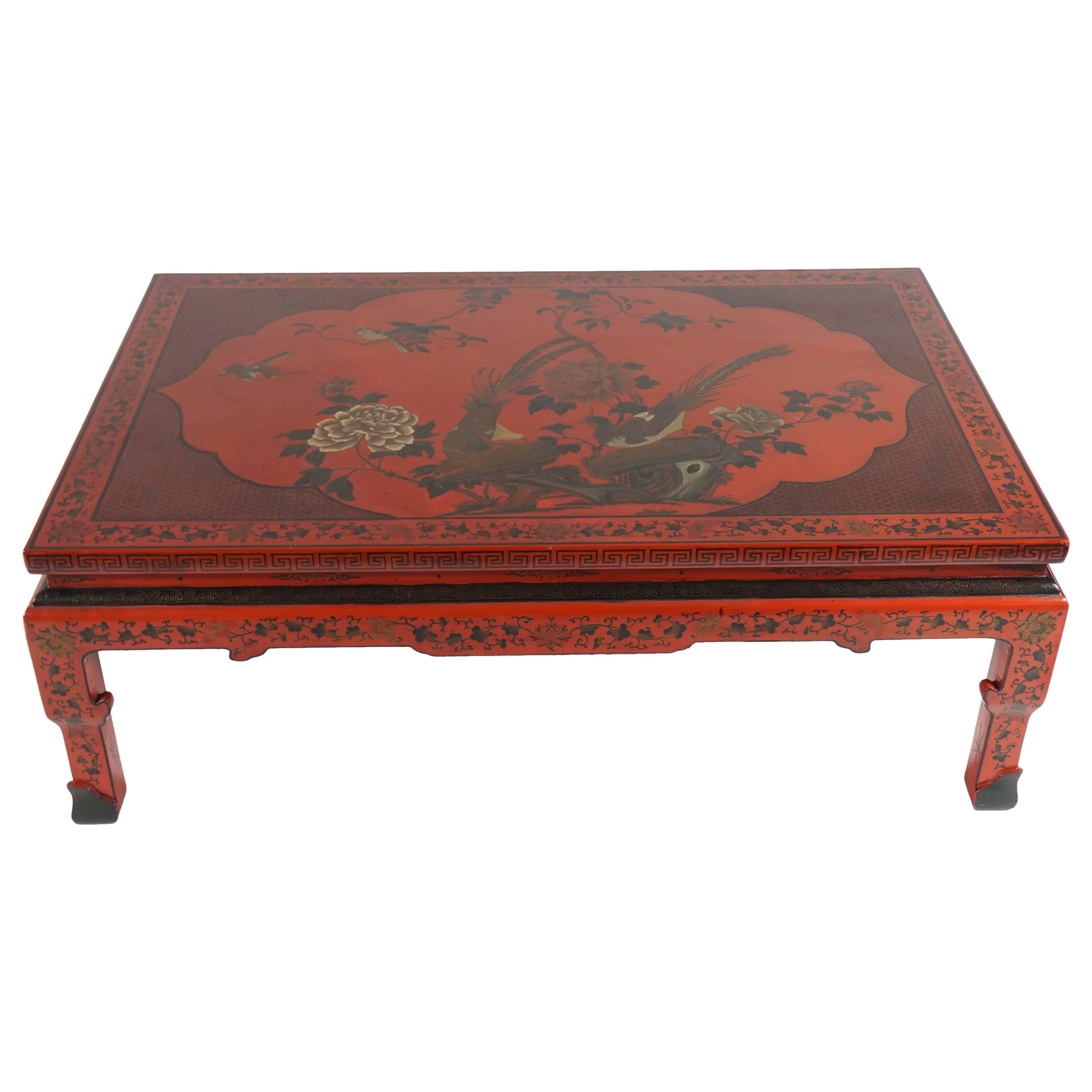 20th Century Chinese Chinoiserie Coffee Table