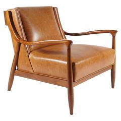 John Stuart Leather Lounge Chair