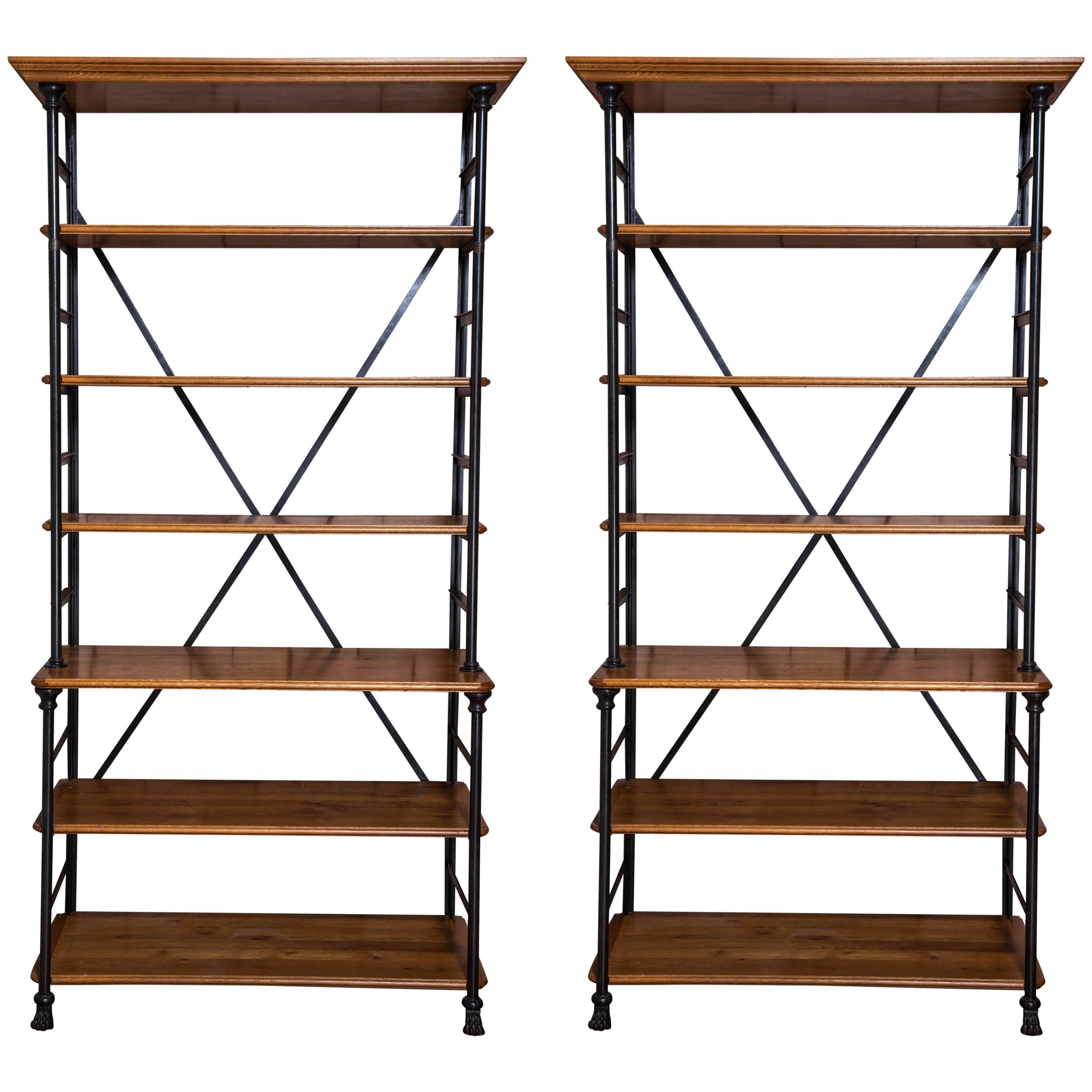 Pair of French Provincial Style Baker's Racks