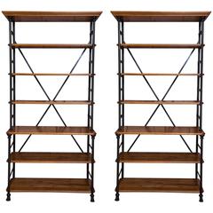 Pair of French Provincial Style Baker's Racks