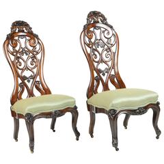 Pair of Belter Rosalie Slipper Chairs 3
