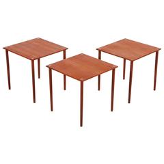 Set of Three Teak Coffee Tables, 1960
