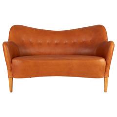 Nanna Ditzel "Allé Sofa" in Cognac Leather