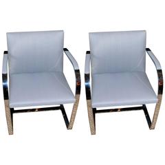 Pair of Vintage Mies van der Rohe Brno Armchairs