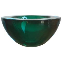 Petite Thick Murano Glass Bowl, Italy, 1960s