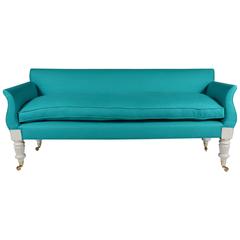 American Painted and Upholstered 'High' Hall Sofa, circa 1830 8