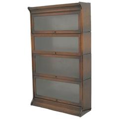 American Oak Stacking Lawyer or Barrister Bookcase