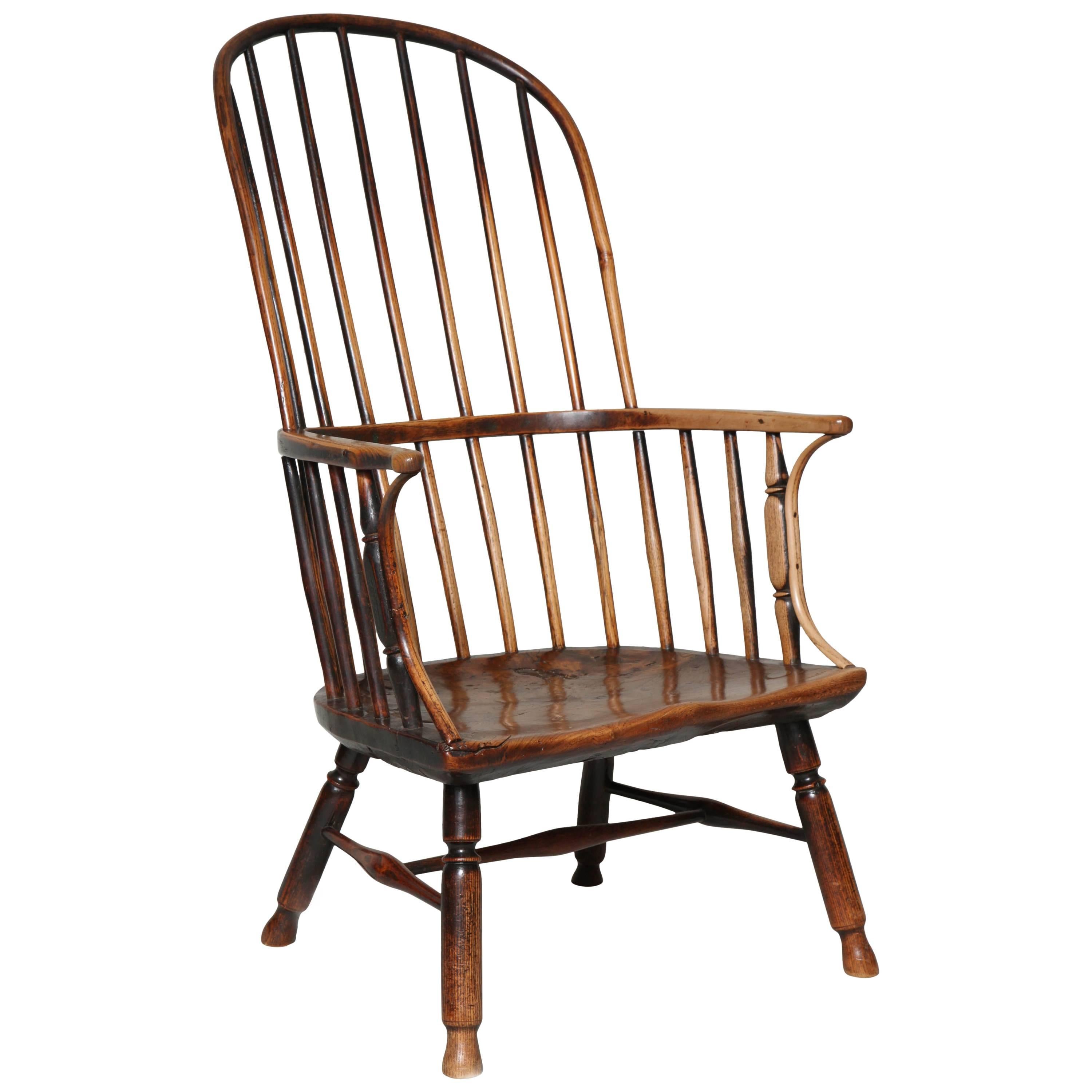 Unusual West Country Hoop Back Windsor Armchair