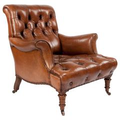 Victorian Leather Armchair Howard and Sons