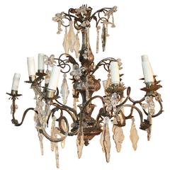 18th Century Italian Silver Giltwood Chandelier 4