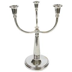Vintage Hotel Silver Candelabra