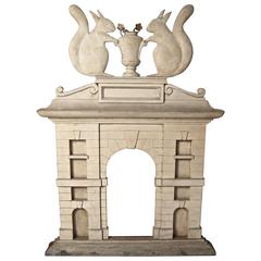 Whimsical Neoclassical Architectural Fireback