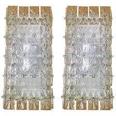 Large Pair of Austrian Crystal Kinkeldey Wall Lights 3