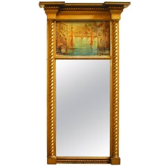 19th Century Federal Gilt Wood Mirror