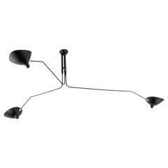 Ceiling Lamp with Three Arms by Serge Mouille