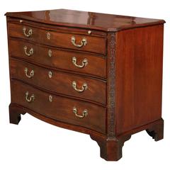 George III Mahogany Serpentine Chest of Drawers