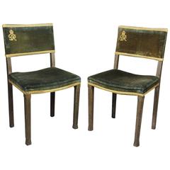 Pair of George VI Coronation Chairs
