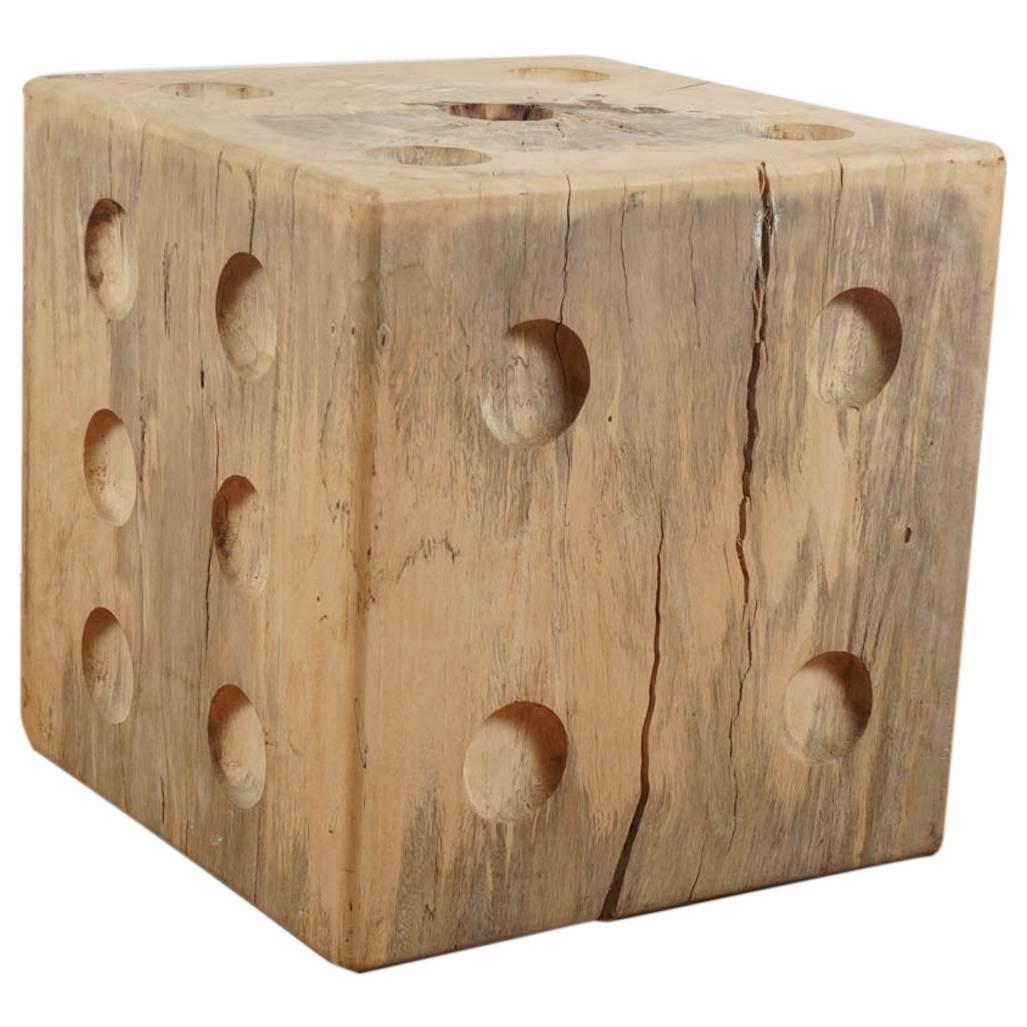 Tamarin Wood Dice, Cube Table